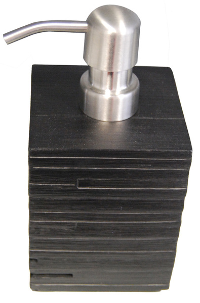 Doplněk BRICK dávkovač mýdla na postavení,černá