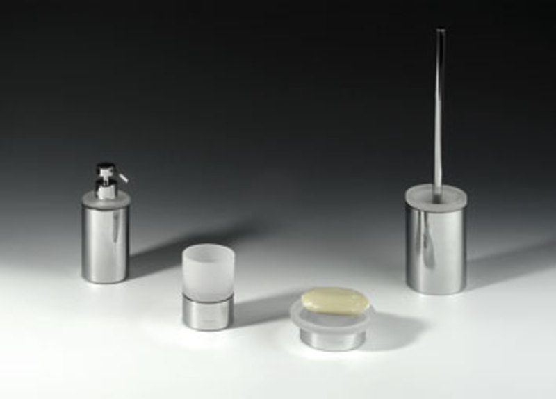 Doplněk JUSTY 2 mýdlenka na postavení, sklo/nerez