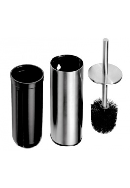 Doplněk NEO štětka wc tubus nástěný NEREZ mat - černý kartáč