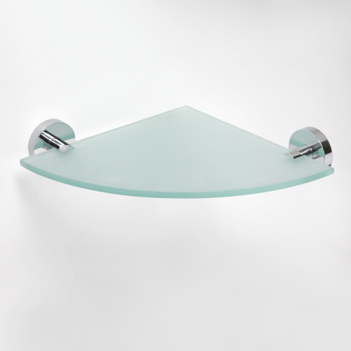 Doplněk OMEGA polička skleněná rohová 23