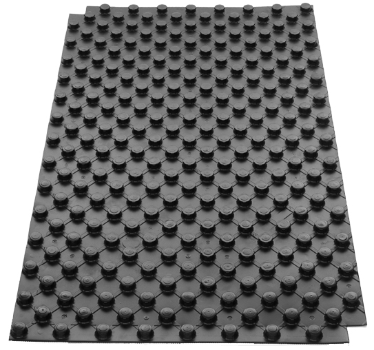 Fólie s výstupky  černá  120x70  ( cena za kus )