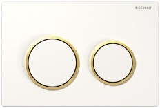 GEBERIT tlačítko SIGMA 20 bílá/pozlacená/bílá