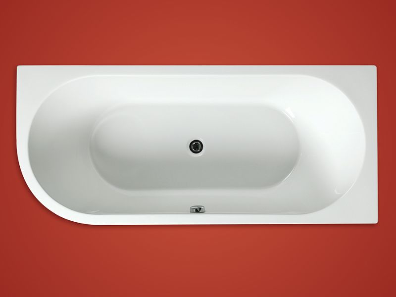 GEMINI vana 170 x 75 P pravá s oválným rohem