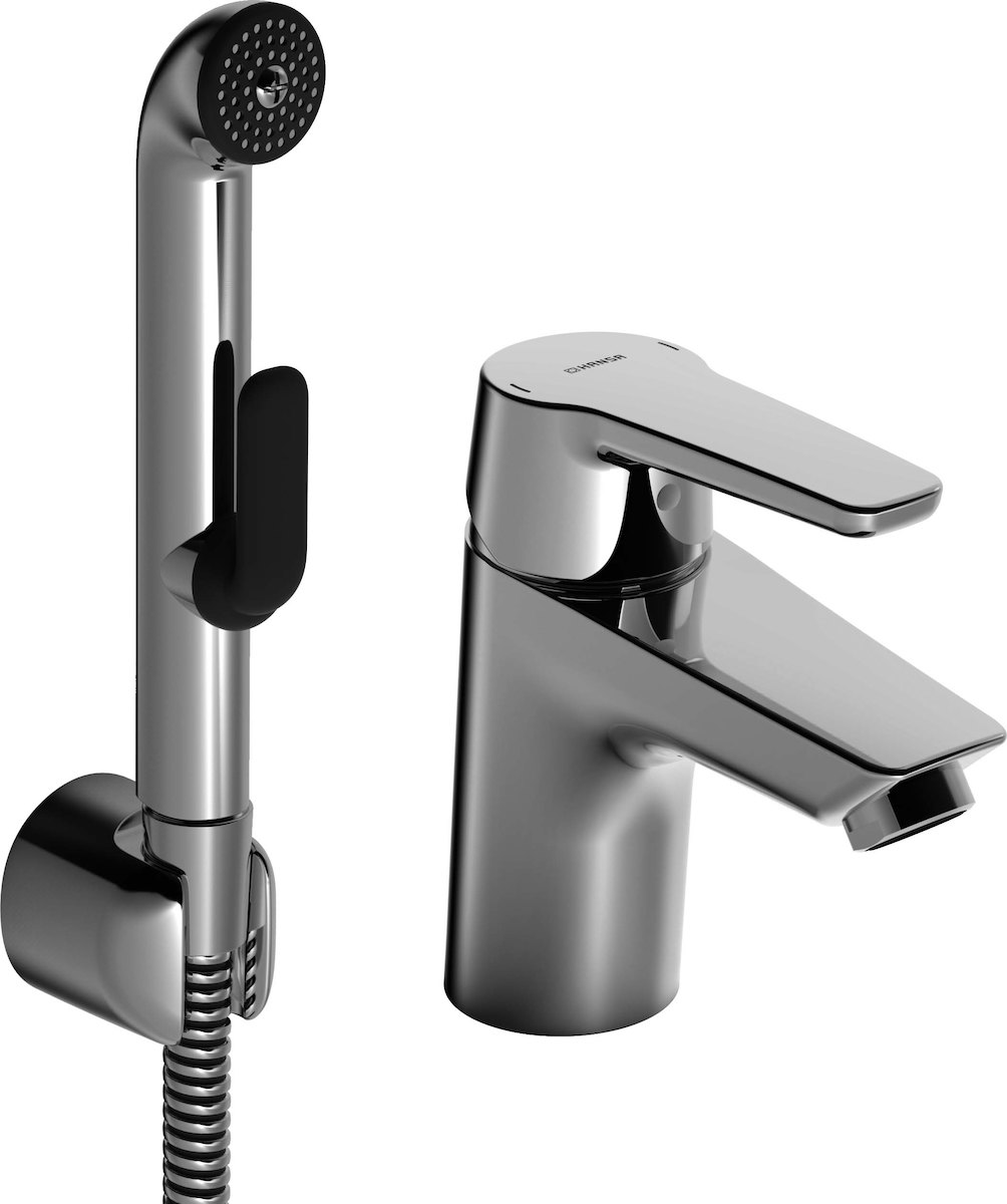 HANSA POLO umyvadlová baterie s bidetovou sprškou chrom