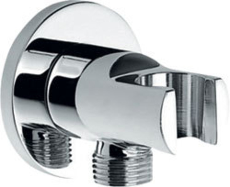 Kovový držák sprchy s vyustěním pro pod. bat  