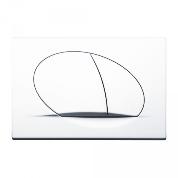 LIV tlačítko DUAL SELENITE bílé