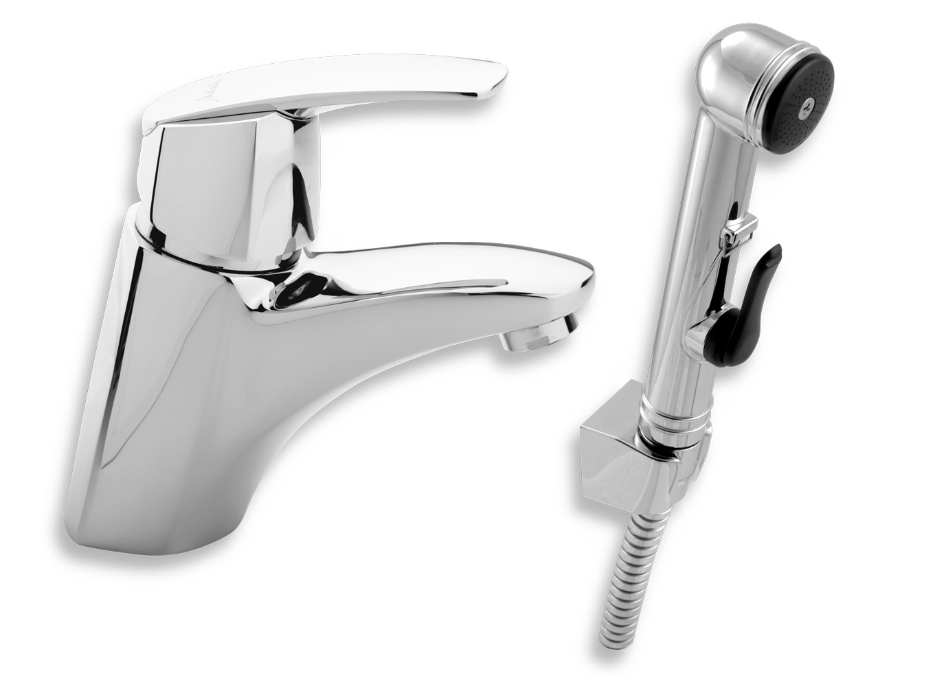 METALIA 56 umyvadlová stojánková chrom s bidetovou sprškou