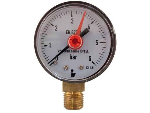 Manometr D 50 0-6 spodní