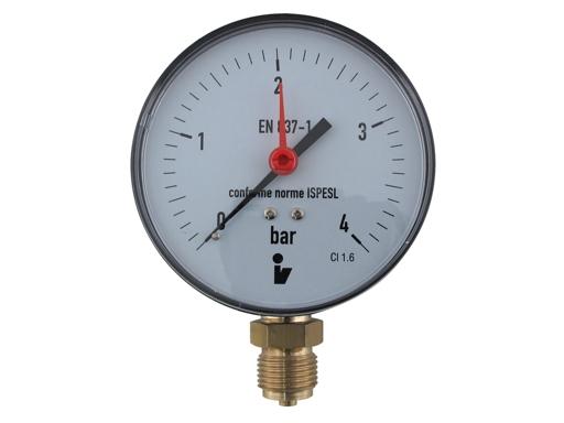 Manometr D100 0-4 spodní