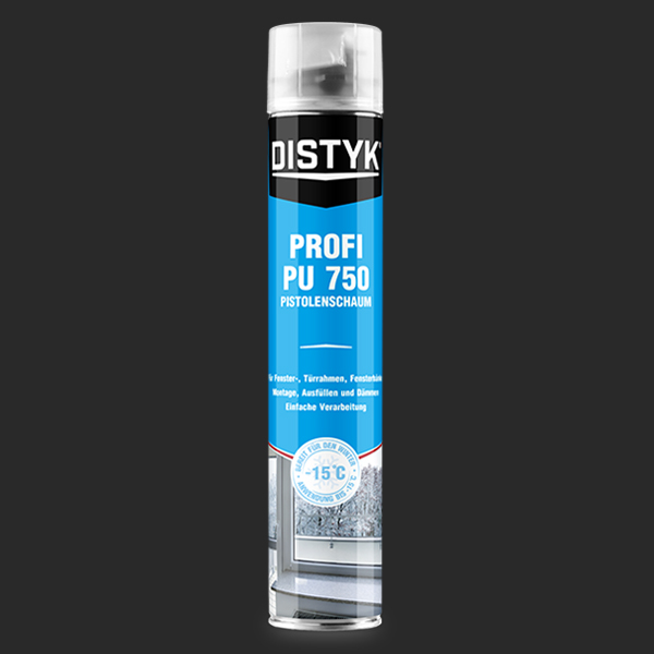 Montážní pěna DISTYK ZIMNÍ - PROFI PU 750ml pistolová 
