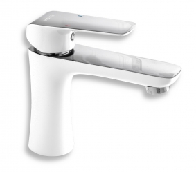 NOBLESS TINA Umyvadlová baterie bez výpusti  bílá/chrom