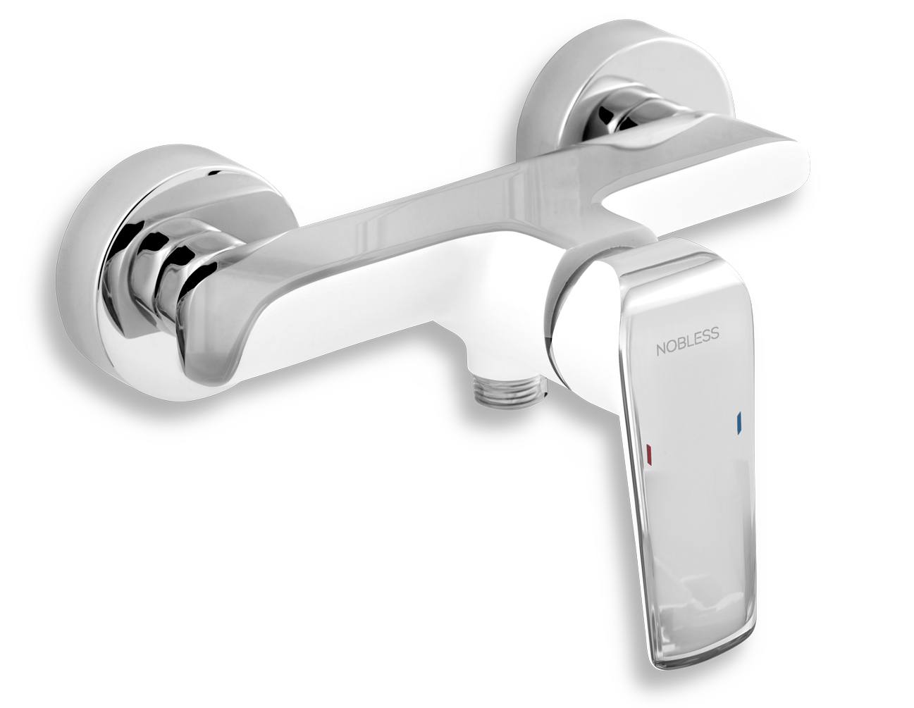 NOBLESS TINA sprchová nástěnná baterie 150mm BÍLÁ-CHROM