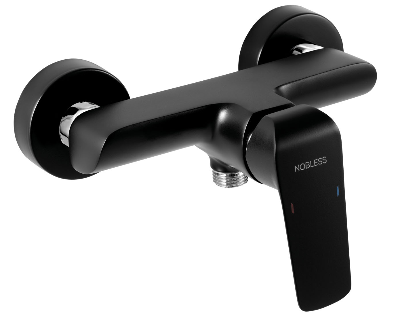 NOBLESS TINA sprchová nástěnná baterie 150mm černá-CHROM