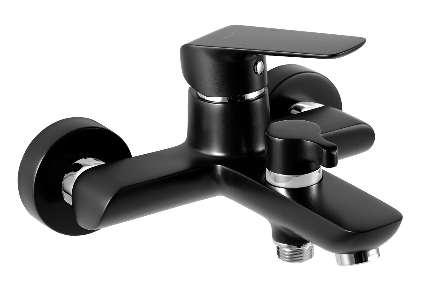 NOBLESS TINA vanová nástěnná baterie 150mm černá-CHROM