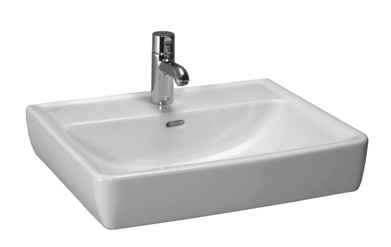 PRO A umyvadlo 60x48 s otvorem pro baterii broušená sp. hr. s LCC   