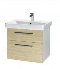 Q MAX 600 S skříňka s umyvadlem 600 Bílá/Dub/20