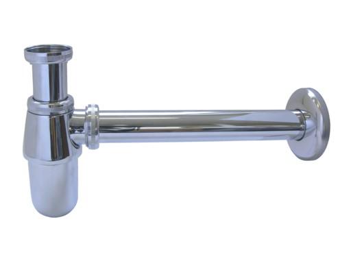 Sifon s převl.mat.5/4 chrom FLAŠKA  ST kov.