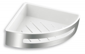 Sprchová polička rohová nerezová 206x206mm