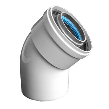 VIESSMANN odkouření NEW koleno 60/100 mm AZ 45° 
