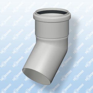 VIESSMANN odkouření koleno 80 mm plast 45° (sada 2 kusy )