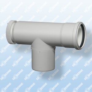 VIESSMANN odkouření revizní koleno 60 mm plast 90°