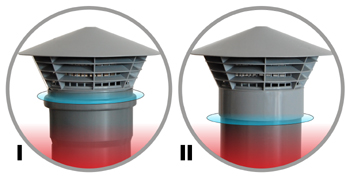 Ventilační hlavice PP DN 75/klobouček/